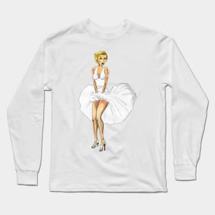 Vintage Pinup Long Sleeve T-Shirt